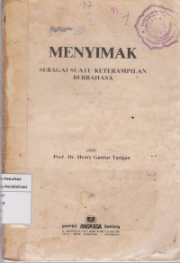 Image of Menyimak: sebagai suatu keterampilan berbahasa