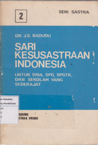 Image of Sari kesusastraan Indonesia