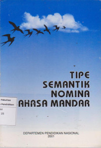 Image of Tipe semantik nomina bahasa mandar