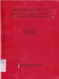 Image of Psycholinguistics: Psychology, Linguistics And The Study Of Natural Language