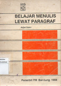 Image of Belajar menulis lewat paragraf