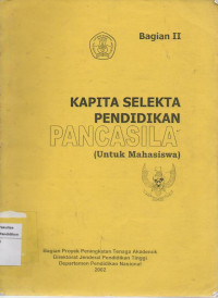 Image of Kapita Selekta Pendidikan Pancasila