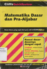 Image of Matematika Dasar dan Pra-Aljabar