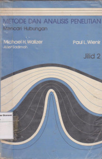 Image of Metode Dan Analisis Penelitian: mencari hubungan jilid 2