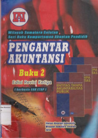 Image of Pengantar akuntansi buku 2 edisi revisi ketiga: berbabis sak etap