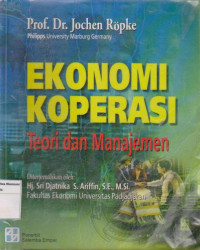 Image of Ekonomi koperasi: teori dan manajemen