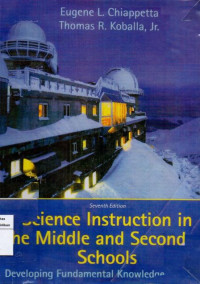 Image of Science Instruction in the Middle and Secondary Schools Developing Fundamental Knowledge and Skills