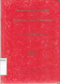 Image of Fundamental statistics in psychology and education