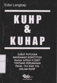 Image of Kuhp & Kuhap Edisi Lengkap
