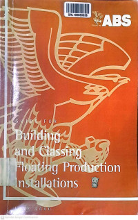 Guide For Building and Classing Floating Production Installation