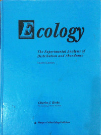 Ecology; The Experimental Analysis of Distribution and Abudance