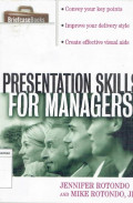 Presentation skills for managers