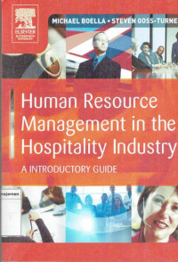 Human resource management in the hospitality industry: a introductory guide