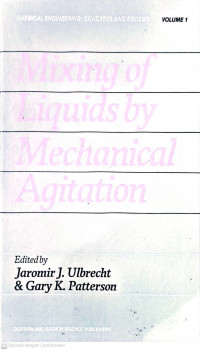 Mixing of Liquids by Mechanical Agitation