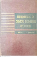 Fundamentals of Chemical Engineering Operations