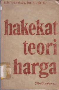 Image of HAKEKAT TEORI HARGA