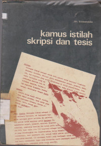 Image of KAMUS ISTILAH SKRIPSI DAN TESIS
