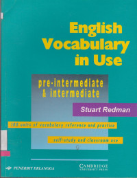 Image of ENGLISH VOCABULARY IN USE