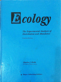 Ecology; The Experimental Analysis of Distribution and Abudance