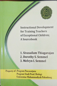 Instructional Development for Training Teachers of Exceptional Children; A Sourcebook