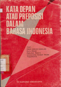 KATA DEPAN ATAU PREPOSISI DALAM BAHASA INDONESIA