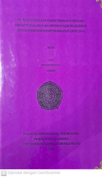 Pengaruh Suhu dan Waktu terhadap Migrasi Logam Timbal (Pb) pada Minuman Sari buah Jeruk dengan Spektrofotometri Serapan Atom (SSA)