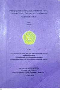 Efektivitas Desorpsi Sebagai Fungsi Suhu, Laju Alir Gas dan Waktu : Kilang Ektraksi NGL di prabumulih