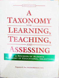 A Taxonomy for Learning, Teaching and Assessing