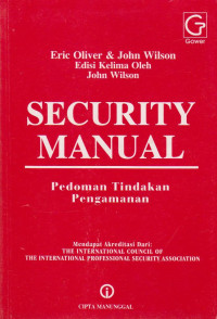 SECURITY MANUAL = PEDOMAN TINDAKAN PENGAMANAN