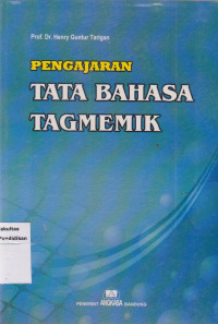 Image of Pengajaran tata bahasa tagmemik