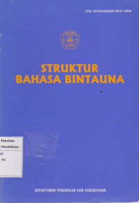 Image of Struktur bahasa bintauna
