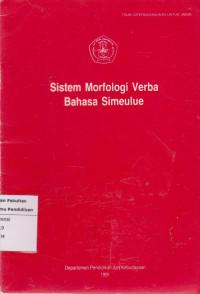 Image of Sistem morfologi verba bahasa simeulue