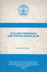 Evaluasi Pendidikan Ilmu Pengetahuan Alam