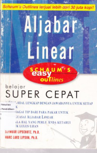 Image of Aljabar Linier Berdasarkan Schaum's Outlines