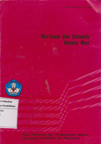 Image of Morfologi dan sintaksis bahasa Mori
