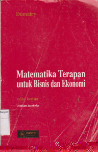 Matematika Terapan untuk Bisnis dan Ekonomi