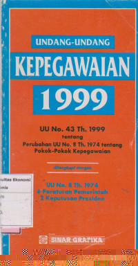 Undang-undang kepegawaian 1999