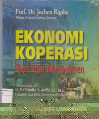 Ekonomi Koperasi teori dan manajemen