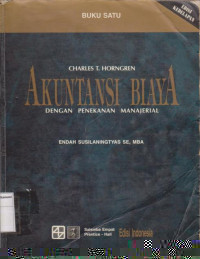 Akuntansi biaya: dengan penekanan manajerial edisi kedelapan buku satu