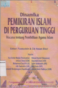 Dinamika pemikiran islam di perguruan tinggi: wacana tentang pendidikan agama islam