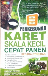 Perkebunan karet skala kecil cepat panen secara otodidak