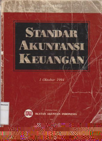 Standar akuntansi keuangan 1 oktober 1994 buku satu
