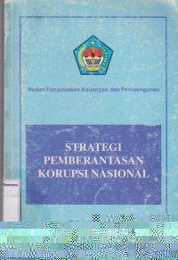 Strategi pemberantasan korupsi nasional edisi maret 1999