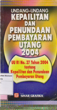 Undang-undang kepailitan dan penundaan pembayaran utang 2004
