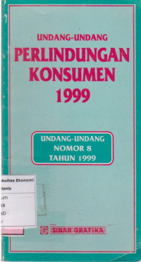 Undang-undang perlindungan konsumen 1999