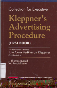 Kleppner's advertising procedure first book