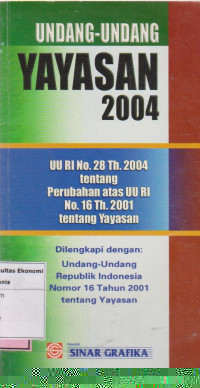 Undang-undang yayasan 2004
