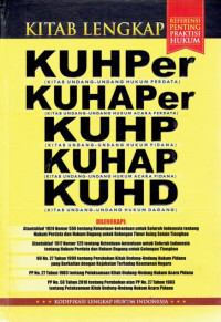 Kitab lengkap: KUHPer, KUHAPer, KUHP, KUHAP, KUHD