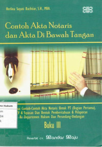 Contoh akta notaris dan akta dibawah tangan