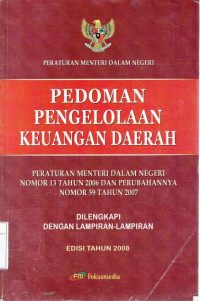 Peraturan menteri dalam negeri tentang pedoman pengelolaan keuangan daerah